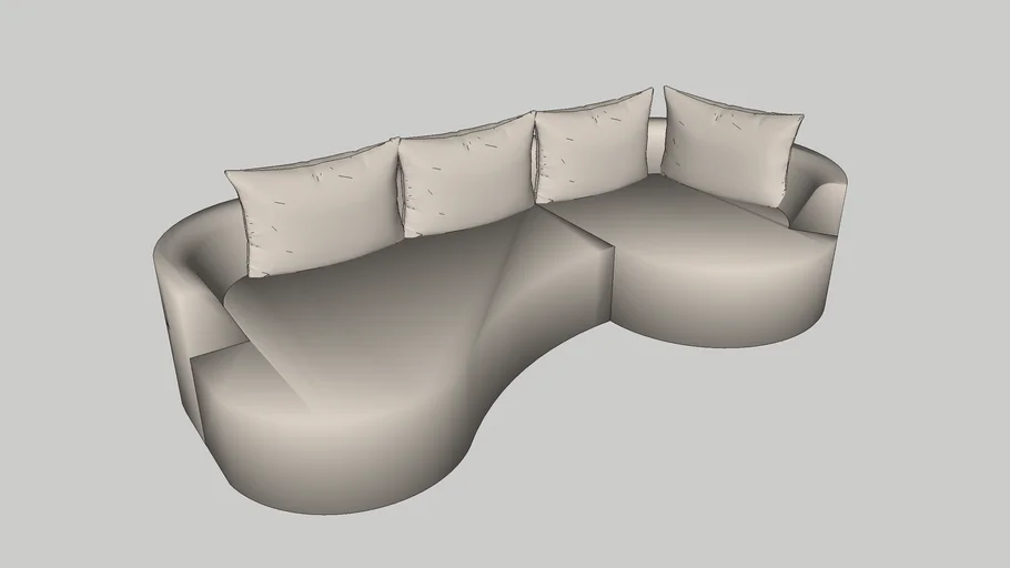 home 24 sofa studio copenhagen buckley II home24 3D Warehouse