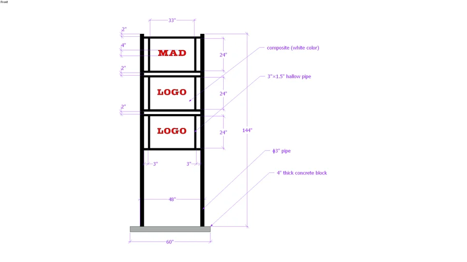 Sign Board 3d Warehouse