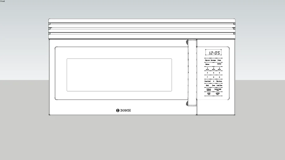 Bosch 500 Series OvertheRange Microwave HMV5051U Stainless Steel