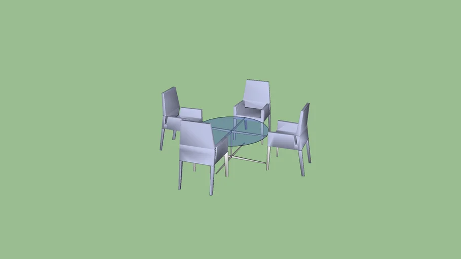 Lounge chairs and table 3D Warehouse