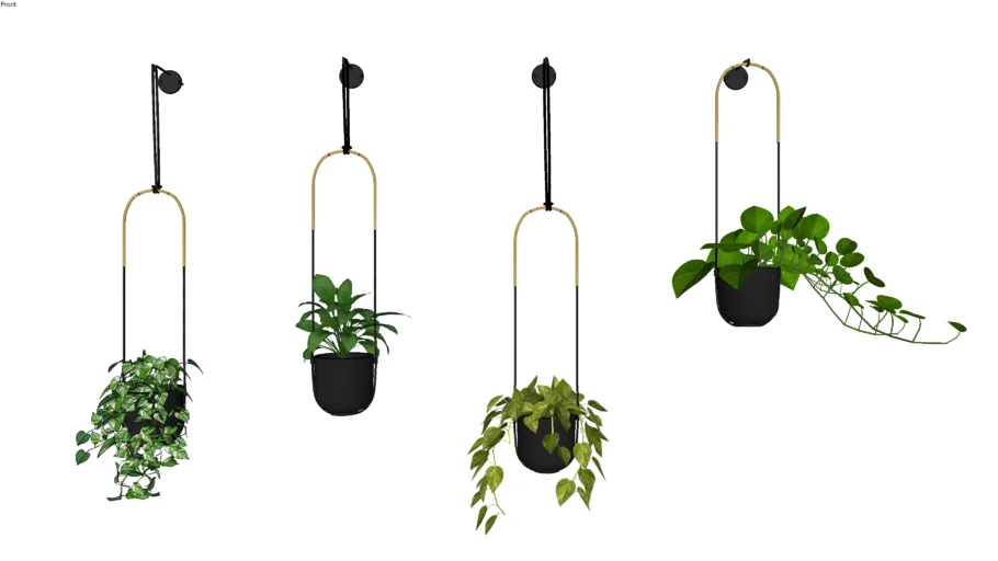 Hanging plants 4 pieces