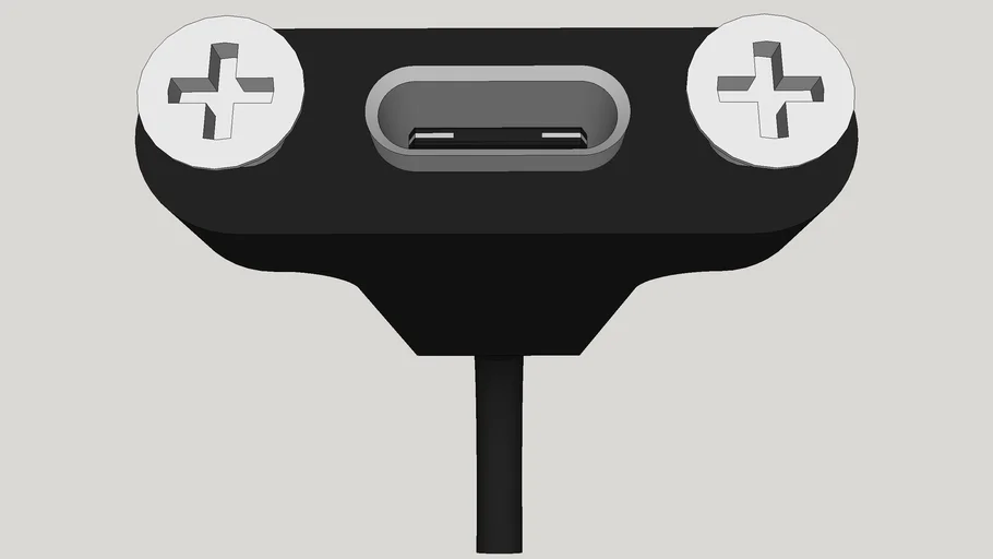 USB TYPE-C painel frontal | 3D Warehouse