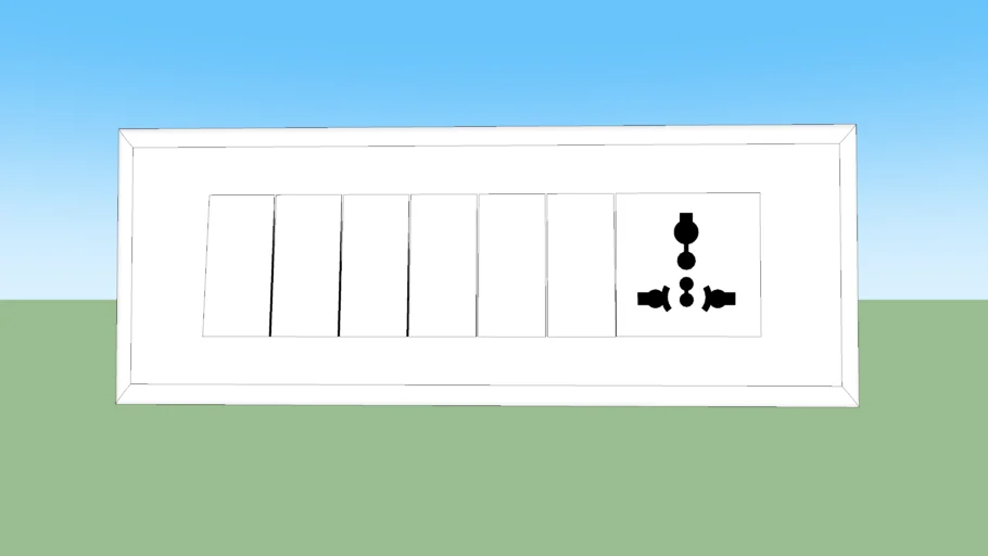 SWITCH BOARD (6) WITH SOCKET | 3D Warehouse