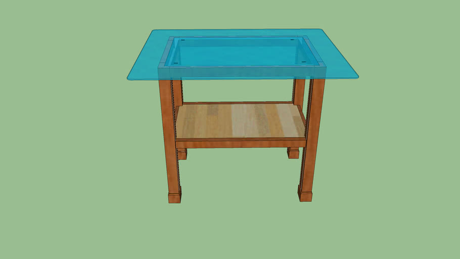 Glass table (+storage) 3D Warehouse