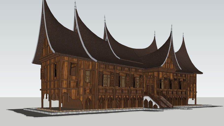 Rumah Gadang Minang Kabau | 3D Warehouse