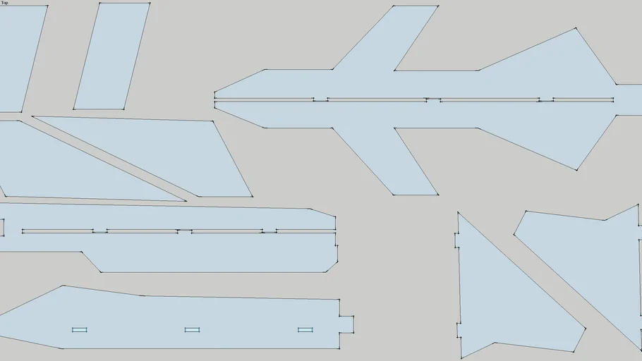 Firefox Mig31 RC Profile Plane Part1 3D Warehouse