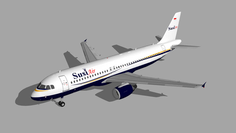 Susi Air Airbus A320-200 1 | 3D Warehouse