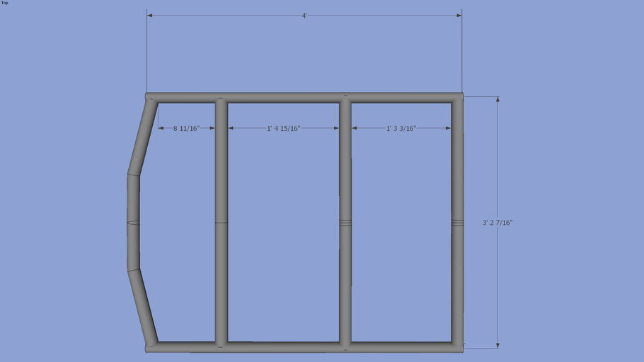 Go Kart Frame Top View 3d Warehouse