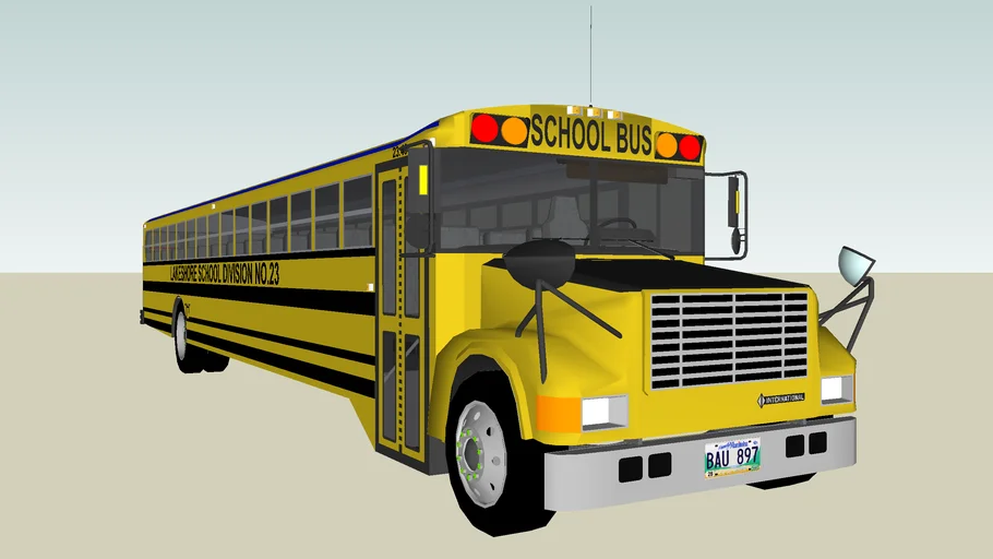 Blue Bird Internatinal School Bus | 3D Warehouse