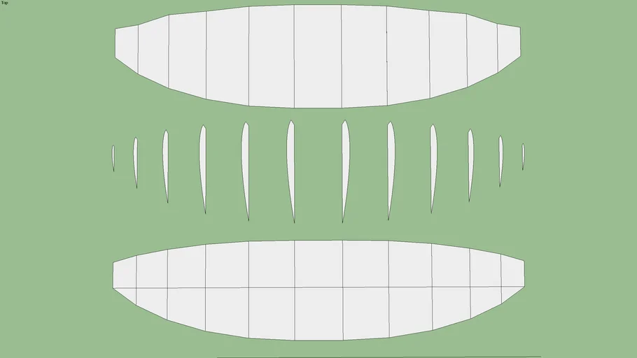 unfolded paraglider template | 3D Warehouse