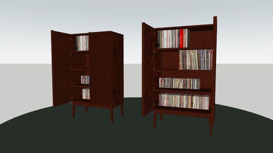 Vinyl record cabinet | 3D Warehouse