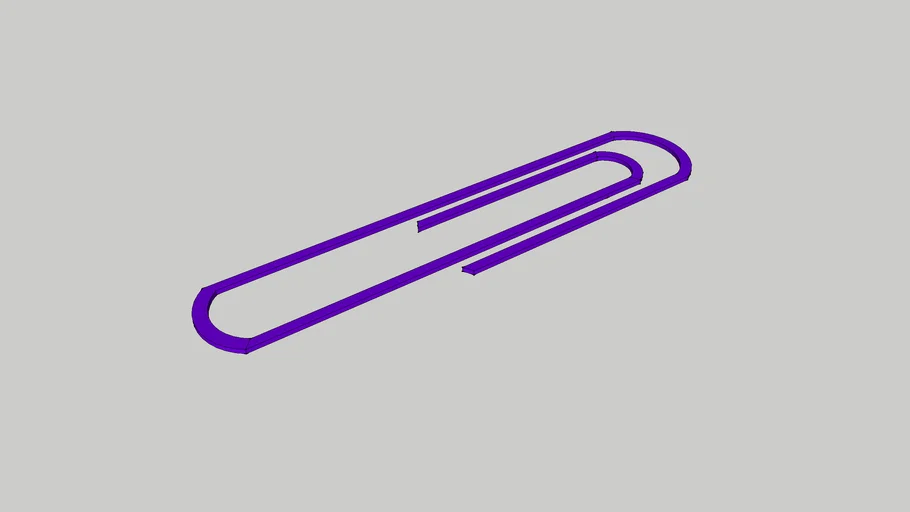 Purple Paper Clip 3D Warehouse