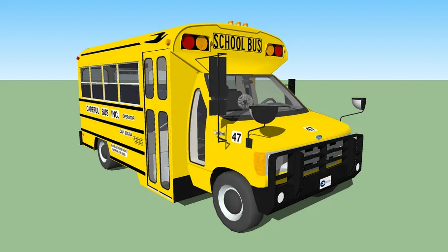 Blue Bird Micro Bird (1994 Ford E350 - Careful Bus #47 [FICTIONAL])