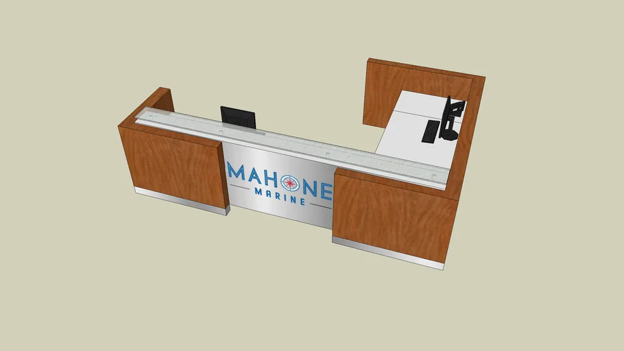 Reception Desk 2 3d Warehouse 1785