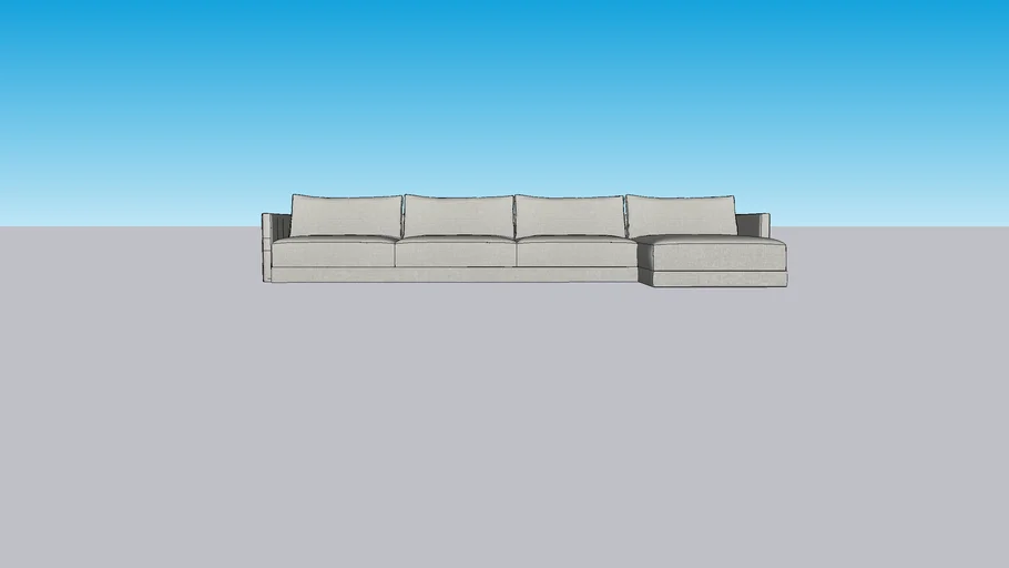 Creekmere Game Room Sectional 3D Warehouse