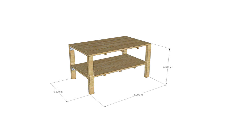 Table - Стол двухярусный