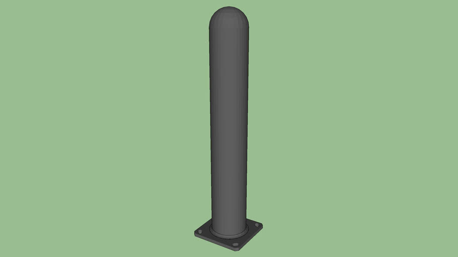 R-7642 Bolt Down Bollard | 3D Warehouse