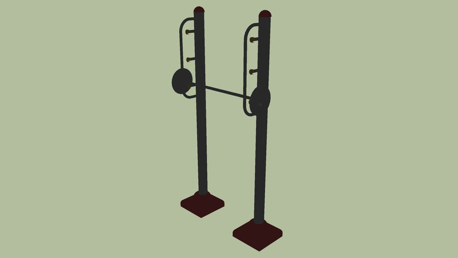 outdoor fitnes equipment type 2 3D Warehouse