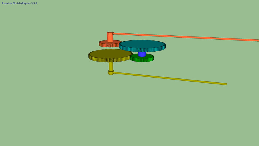 Reverted Gear Train 3D Warehouse