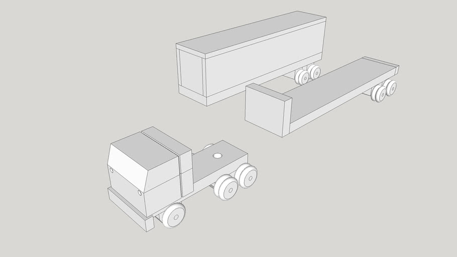 EZ to make Wood Toy Truck Plans 3D Warehouse