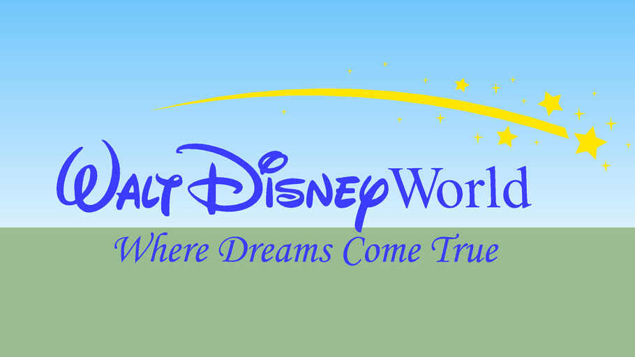 Walt Disney World Where Dreams Come True Logo 3d Warehouse