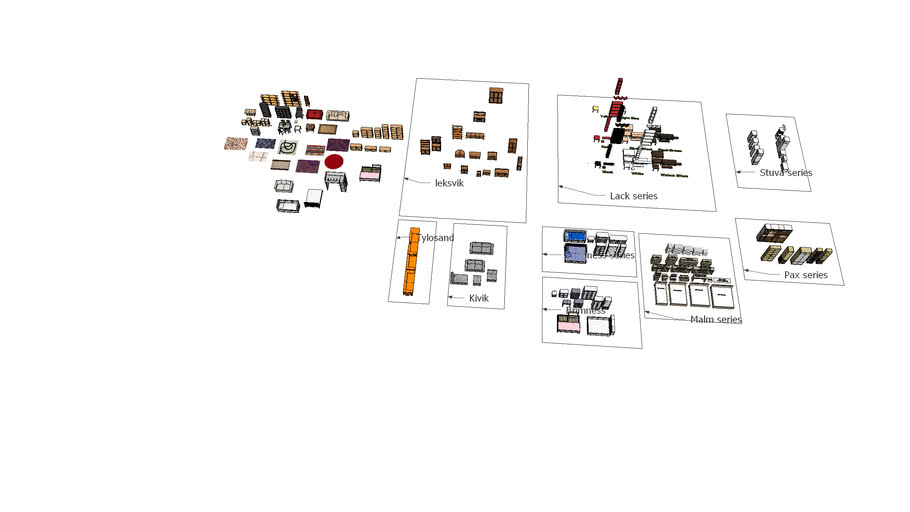 Ikea Furniture 3D Warehouse