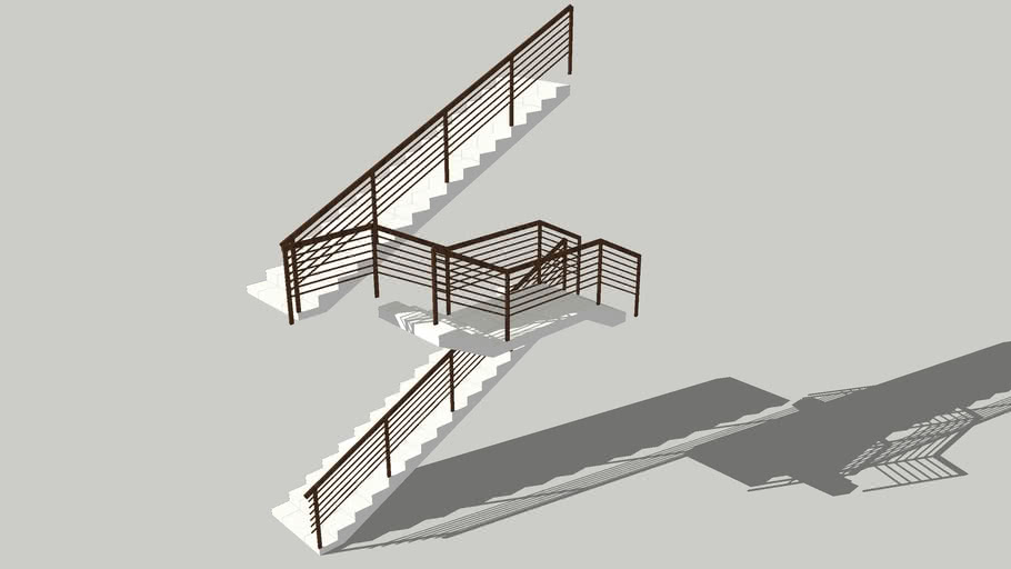 Split Level Stair 3d Warehouse