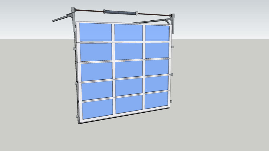 9 X 8 Glass Garage Door 3d Warehouse