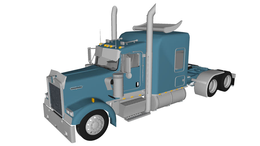 2007 Kenworth W900L Custom Midroof | 3D Warehouse