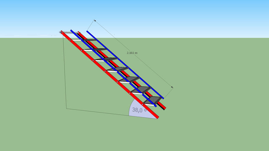Escalera Metálica Plegable | 3D Warehouse