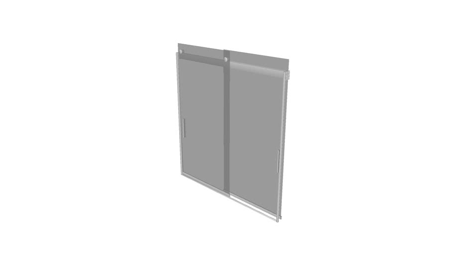 K-R706000-L Levity(R) 60" 1/4" glass thickness bath door with handle