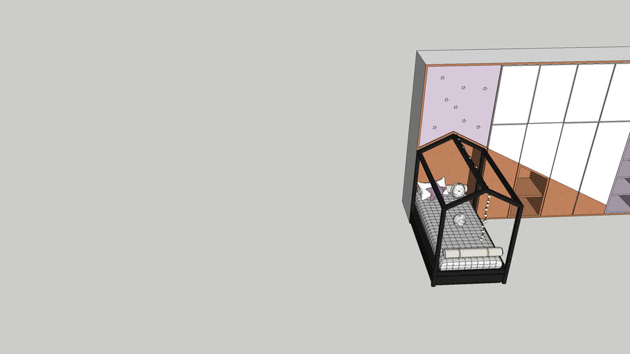 Quarto Infantil Escandinavo 3d Warehouse