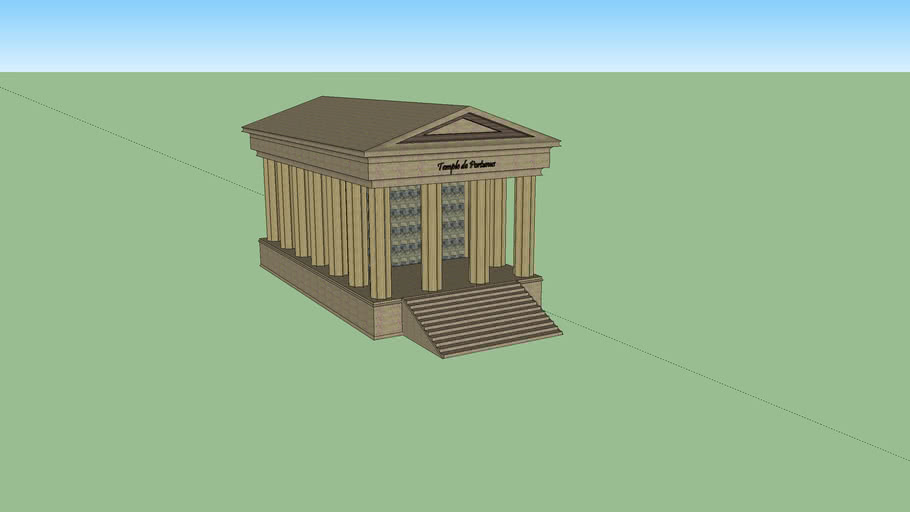 Cours Lfz Temple Romain Valentin Rouge 3d Warehouse