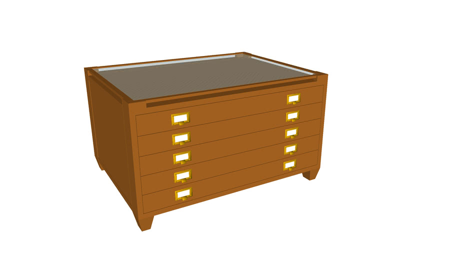 Eastfork Occasional Map Cabinet 3d Warehouse