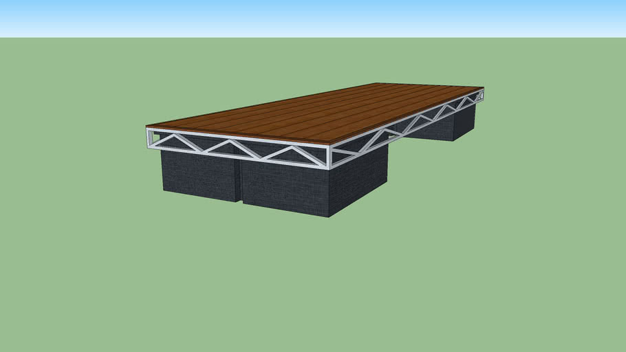 4' x 12' STARR Floating Truss Dock Section