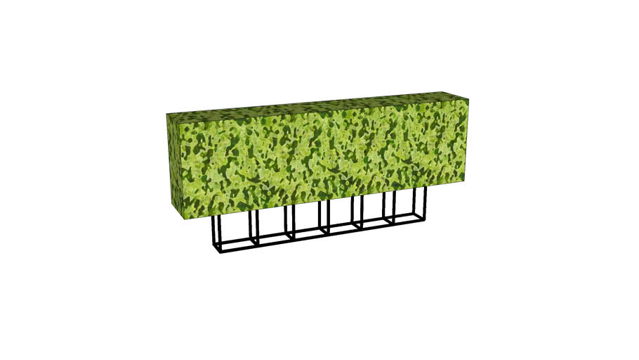 Artificial Outdoor Boxwood Hedge to fit in existing window boxes 3D