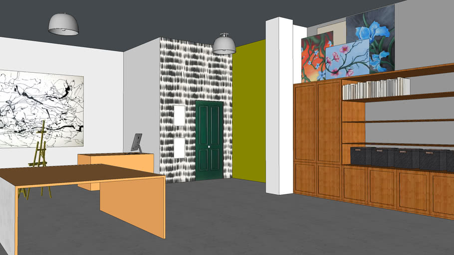 Artist work studio 3D Warehouse