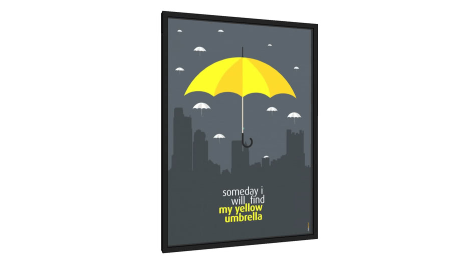 Quadro Yellow Umbrella - Galeria9, por Rafa Gomes