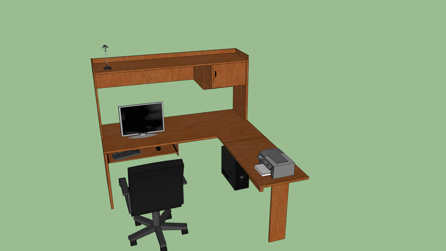 *UPDATED* 'L' Desk | 3D Warehouse