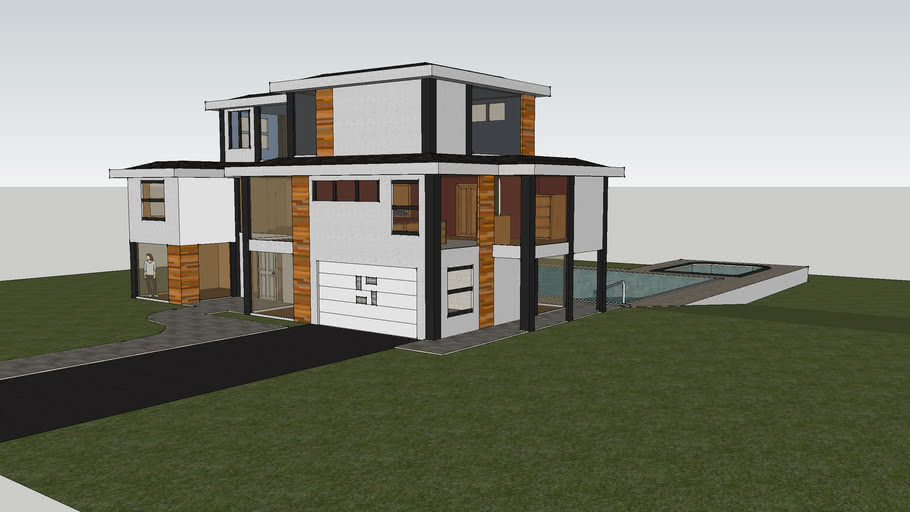 Modern 3 story house | 3D Warehouse