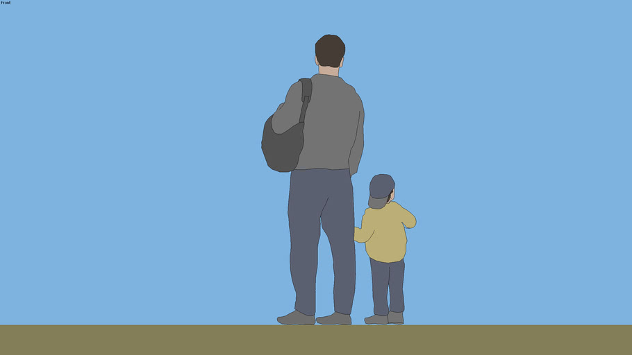 dad and son | 3D Warehouse