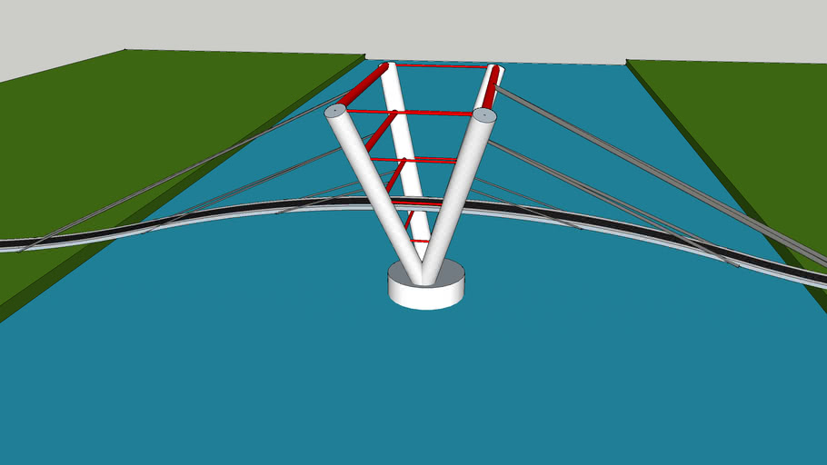 Suspension bridge / Hangbrug 4,2 3D Warehouse