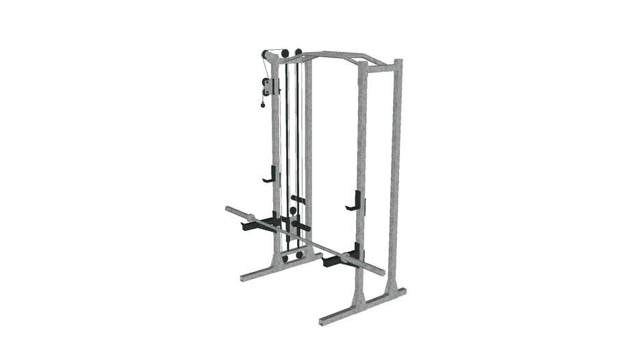 Gym power rack | 3D Warehouse