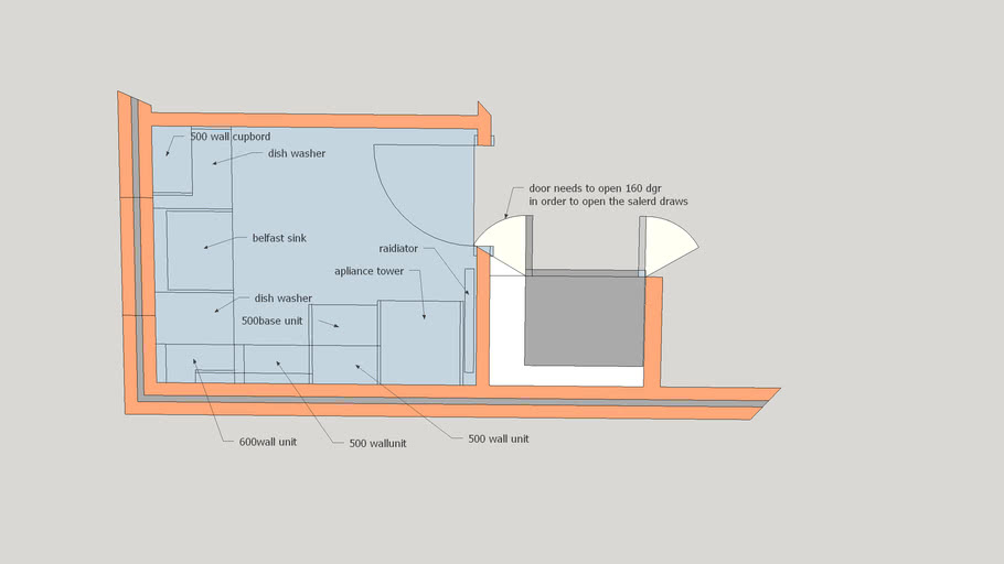 utility room floor plan 3D Warehouse