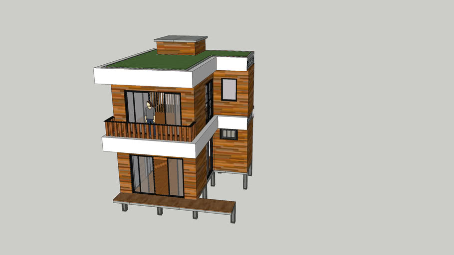 9坪獨棟正方形 3d Warehouse