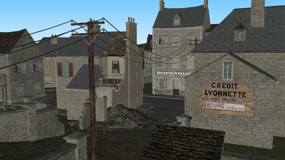 Call Of Duty 2 Carentan Call Of Duty 2 Carentan Map | 3D Warehouse