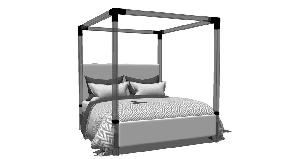 Tester Bed 3 3d Warehouse, Tester Bed Frame