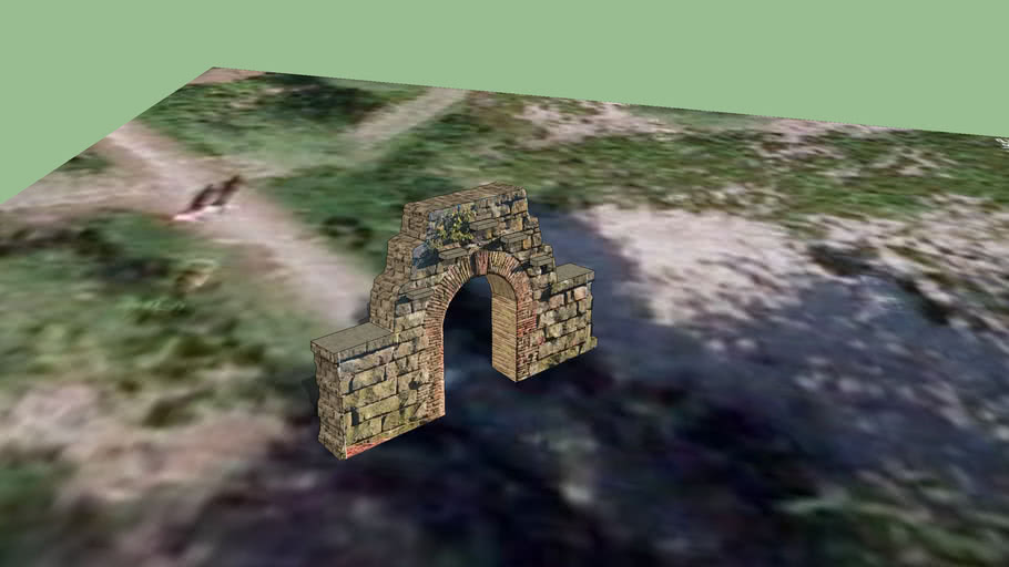 Rivington Terraced Gardens - Stone Archway | 3D Warehouse