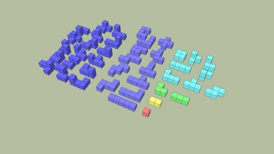 Polycubes Up To Pentacube 3d Warehouse