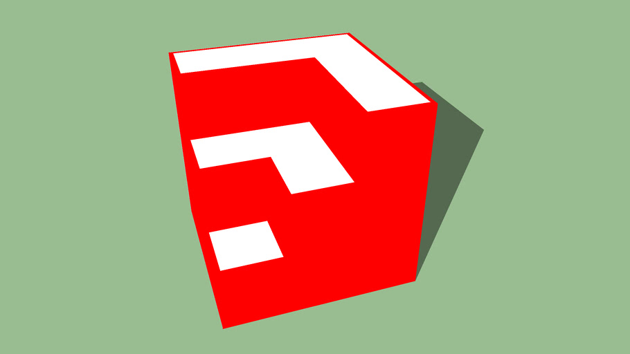 3d model of the google sketchup logo